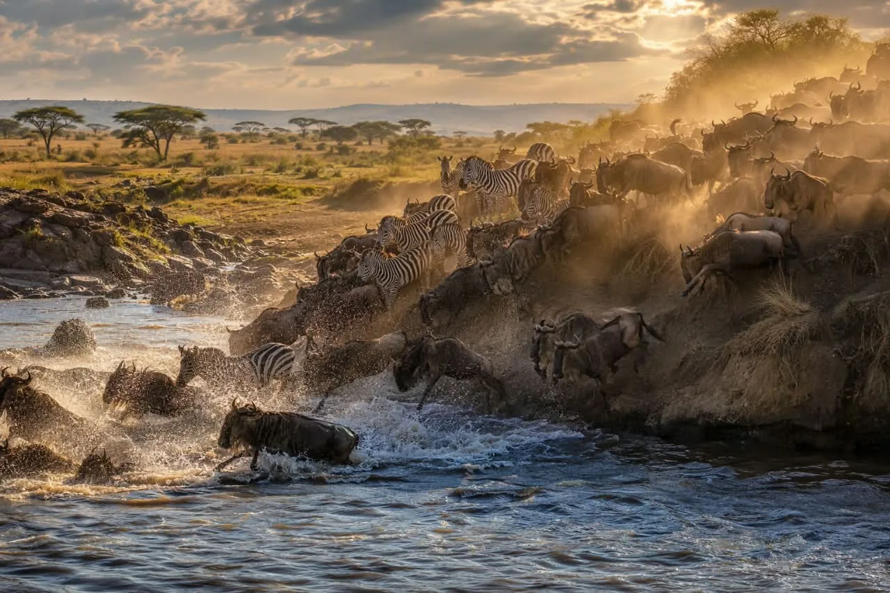 The Mara River Finale: Catching the Climactic Final Crossing of the Great Migration